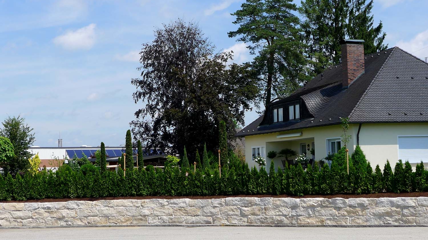 Natursteinmauer in Passau